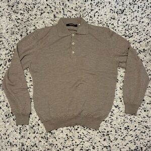 Bachrach Italian Men’s Knit Collar Pullover - Size L